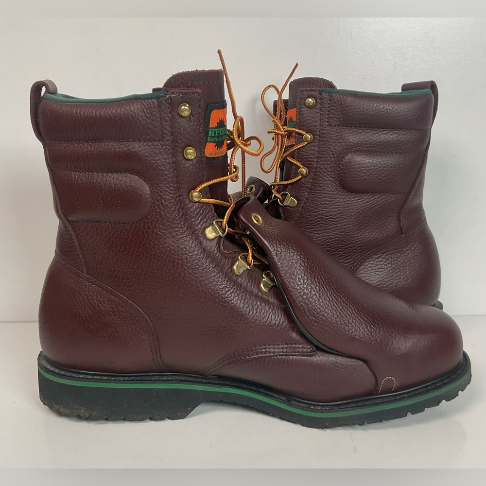 Vintage Wolverine Hy-Test Metatarsal Guard Boots 12 D Steel Toe USA Made - Picture 8 of 15